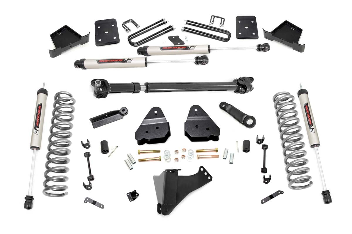 Ford F-350 Super Duty Suspension Lift Kit - Rough Country - OVLDS | D/S | V2 - '17-'22